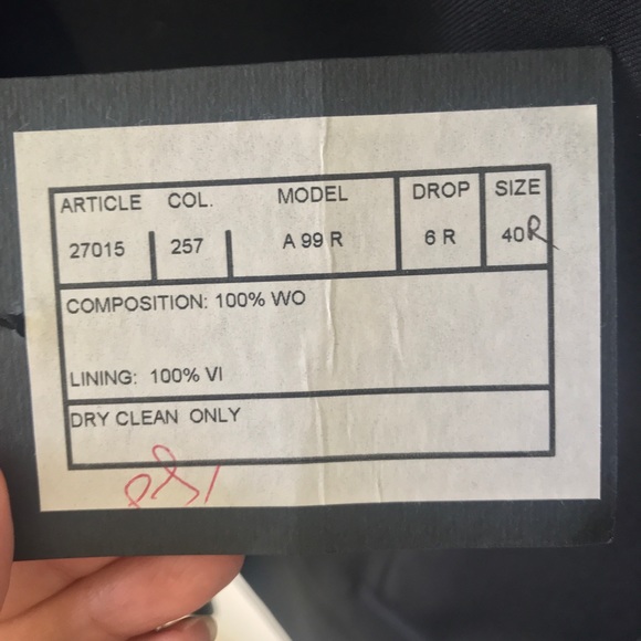 DALCOS 3 Buttons Black Wool Suit Made in Italy - Picture 5 of 8